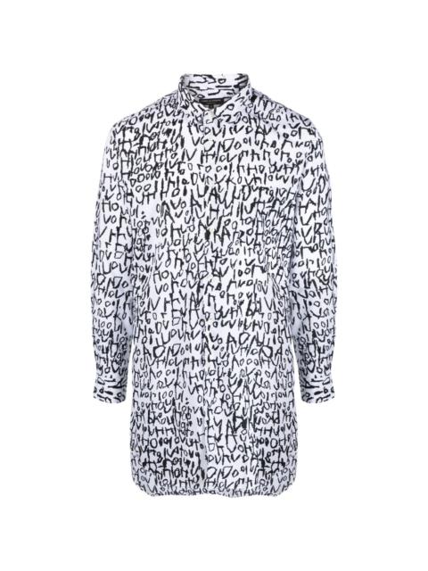Comme des Garçons Homme Plus abstract-print long shirt