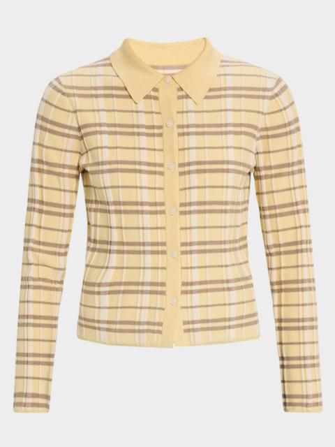 Plaid Elle Button-Front Shirt