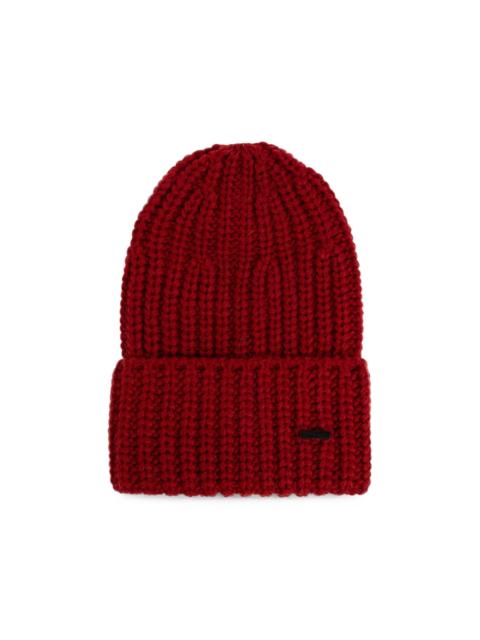 DSQUARED2 wool beanie with patch
