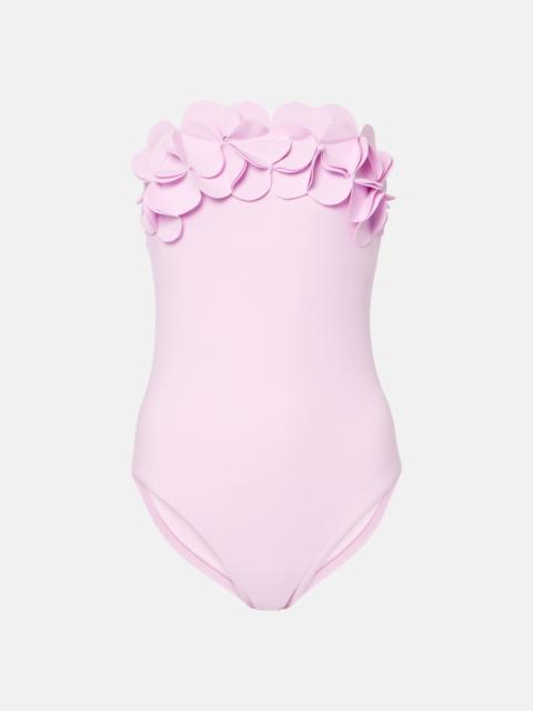 KARLA COLLETTO Floral bandeau swimsuit