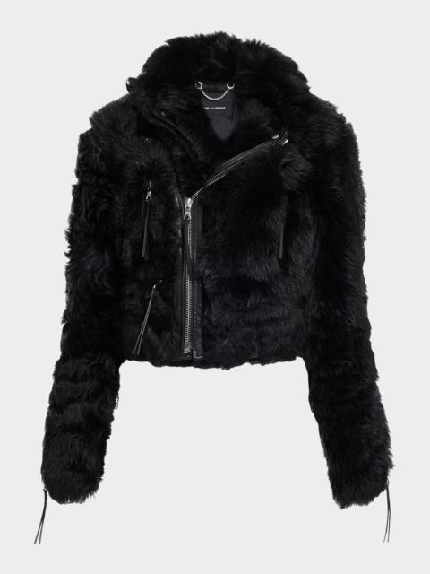 COÛT DE LA LIBERTÉ Cindy Faux Fur Moto Jacket