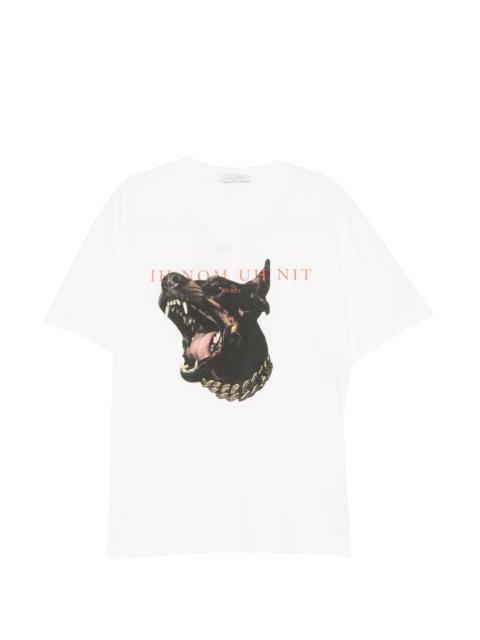 ih nom uh nit graphic-print crew neck T-shirt