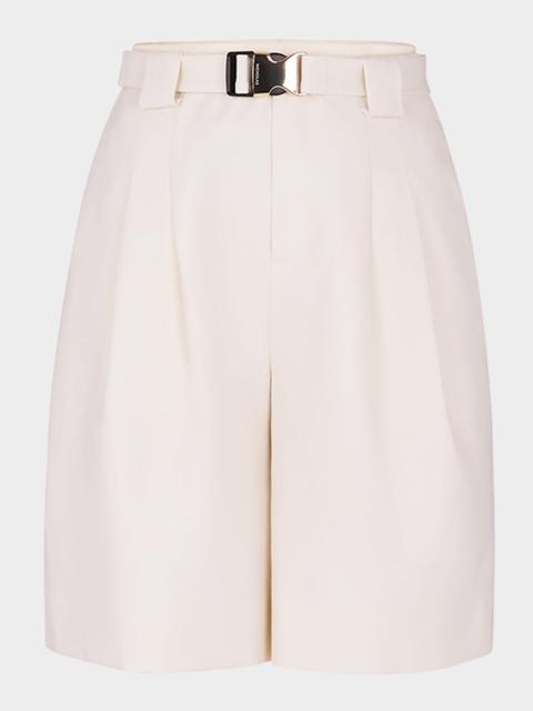 NICHOLAS Belinda Belted Wide-Leg Shorts