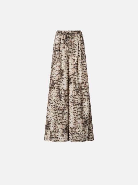 PINKO WIDE-LEG TROUSERS WITH SNAKE PRINT