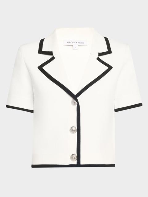 VERONICA BEARD Stovall Knit Short-Sleeve Jacket