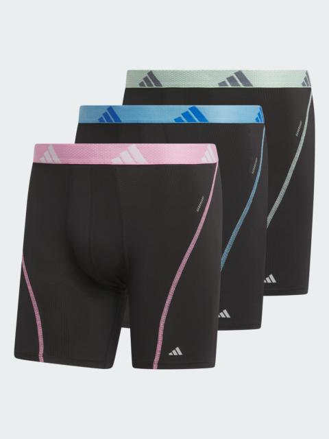 adidas Performance Mesh Graphic Boxer Briefs 3-Pack