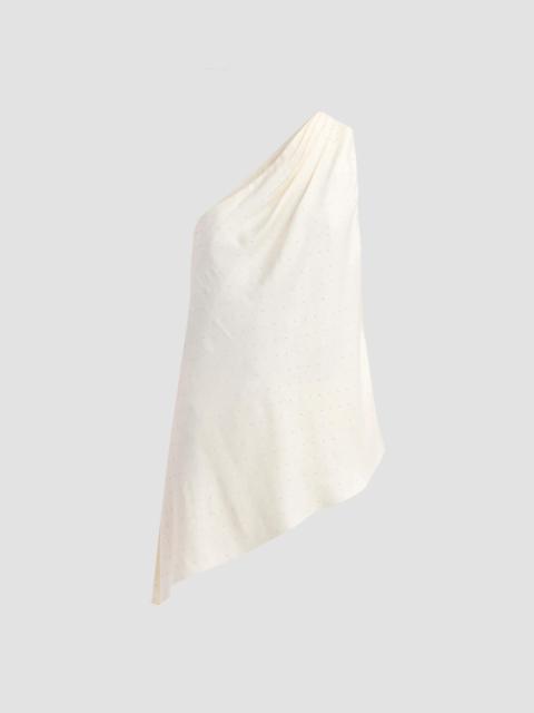 MILLY Women's Kim Satin Top - White