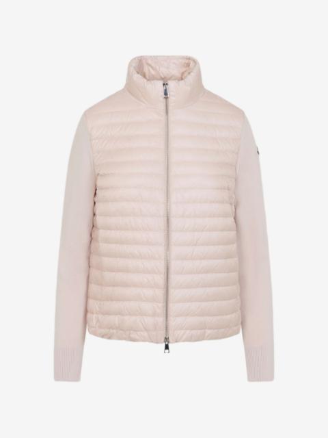 Moncler padded wool zip-up cardigan