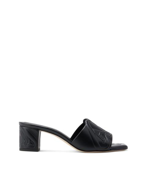 Alexander McQueen Seal 65mm leather mules