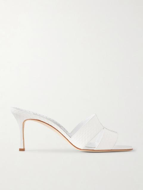 Manolo Blahnik Iacopo 70 Elaphe Sandals