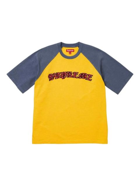 Supreme Supreme SS26 Rhinestone Raglan S/S T-Shirt 'Gold' SUP-SS26-135-GLD