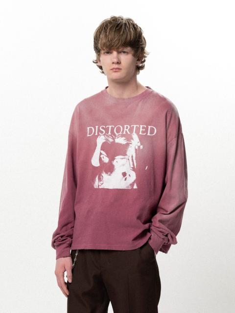KAMIYA "DISTORTED Girl" Distressed L/S T-shirt