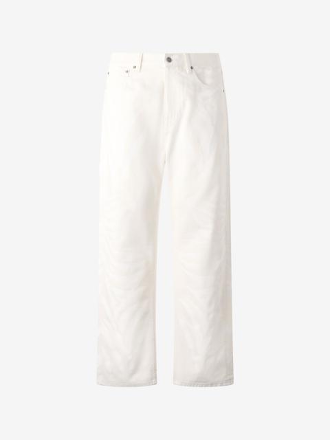 Roberto Cavalli Zebra-Print Five-Pocket Pants