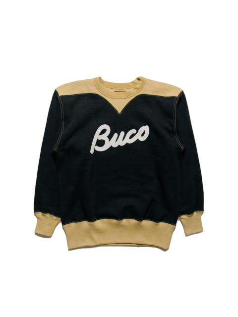 The Real McCoys BC23105 Buco Two-Tone Sweatshirt / Buco Black/Corn