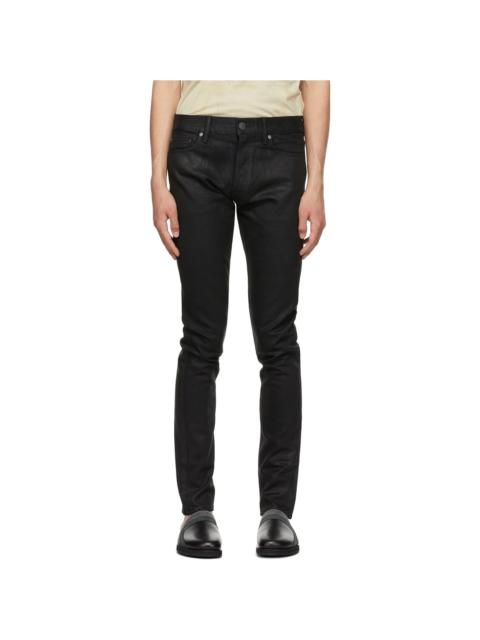 John Elliott Black Waxed 'The Cast 2' Jeans