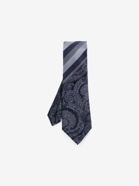 Etro paisley-print striped tie