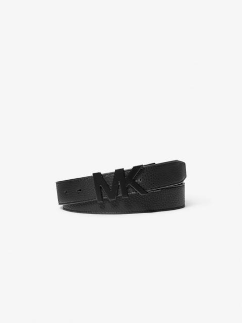 MICHAEL KORS Reversible Signature Logo Buckle Belt