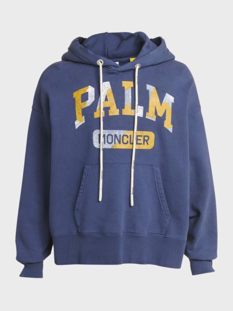 Moncler Men's Moncler x Palm Angels Relaxed Logo Hoodie