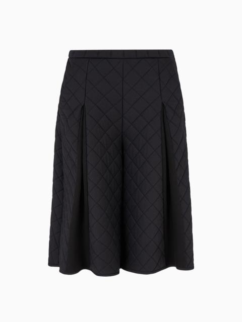 GIORGIO ARMANI ASV quilted viscose jersey Bermuda shorts