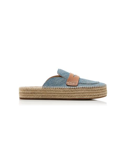 JW Anderson Suede Loafer Espadrillas blue