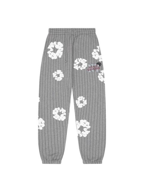 DENIM TEARS Pinstripe Wreath Sweatpants "Grey" DT239