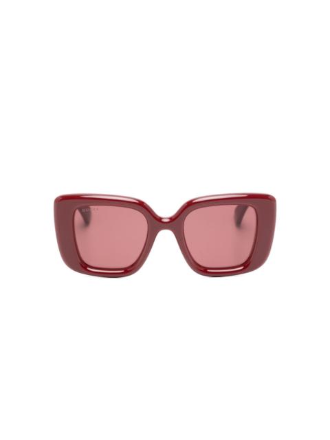 GUCCI logo rectangle-frame sunglasses