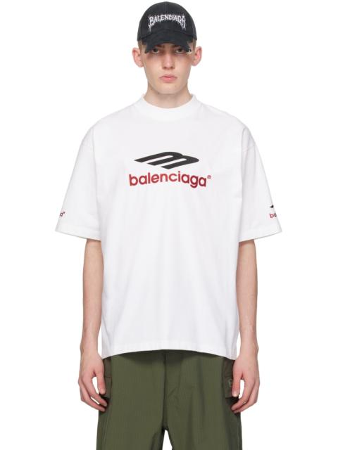 BALENCIAGA logo-embroidered cotton T-shirt