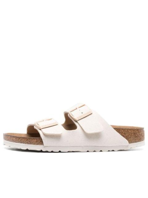 BIRKENSTOCK Birkenstock Arizona Vegan Textile Narrow Fit Sandals 'Eggshell' 1022679