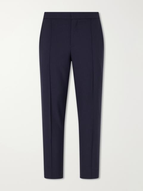 ZEGNA Tapered Pleated Wool-Canvas Trousers