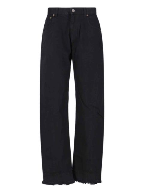 PHOEBE PHILO FRINGED STRAIGHT JEANS