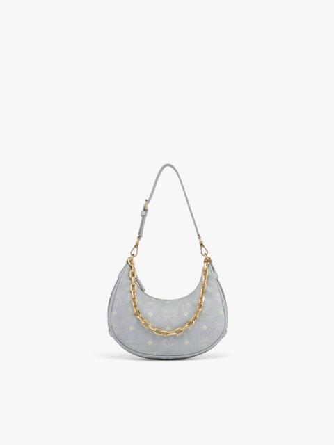 MCM Aren Crescent Hobo in Visetos
