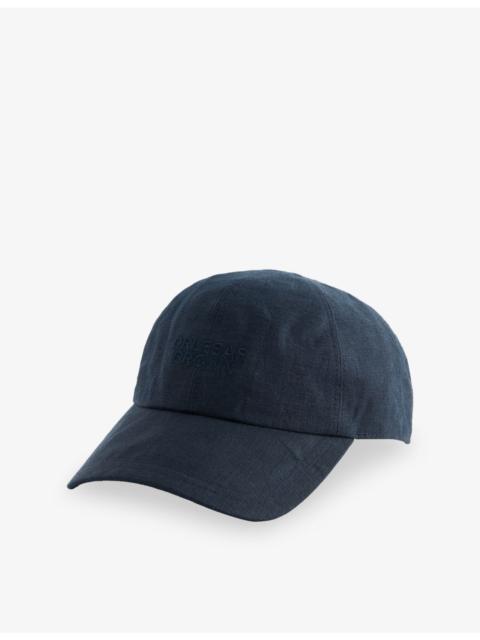 ORLEBAR BROWN Barney Embroidered Linen Baseball Cap