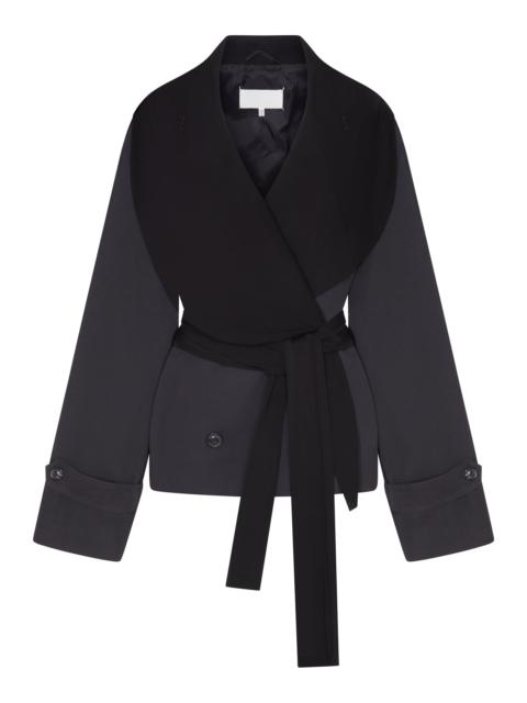 Maison Margiela SHORT DRAPED TRENCH COAT