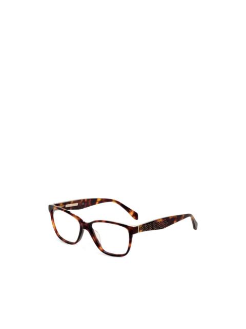 Zadig & Voltaire stud-embellished tortoiseshell-effect glasses