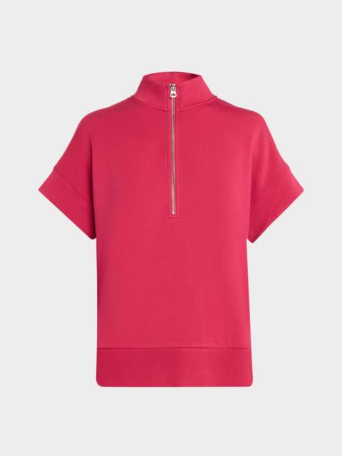 VARLEY Ritchie Short-Sleeve Half-Zip Sweatshirt