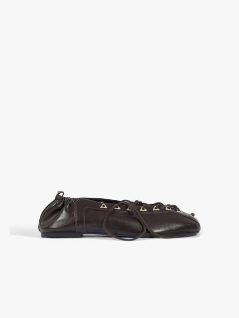 SCHUTZ Lola Leather Flat