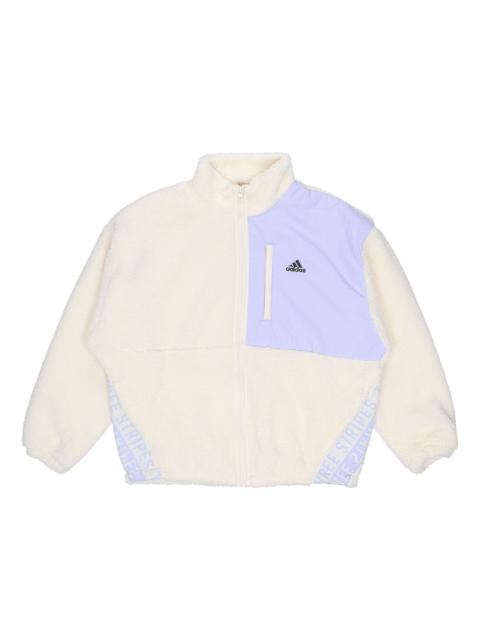 adidas (WMNS) adidas W Boa Jacket Athleisure Casual Sports Stand Collar Creamy White HD0363