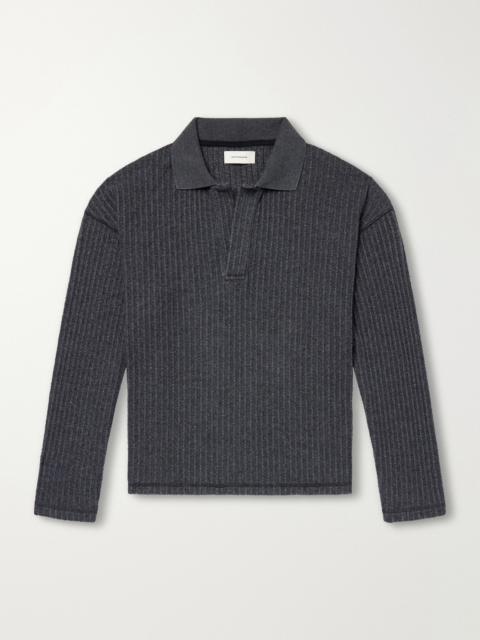 mfpen Rolodex Bouclé Polo Sweatshirt