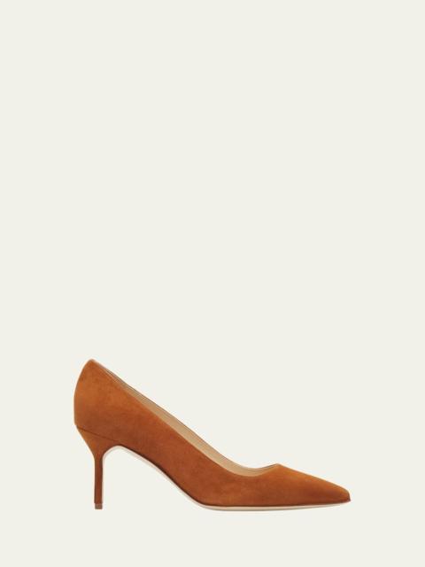 Manolo Blahnik 70mm BB Suede Pumps