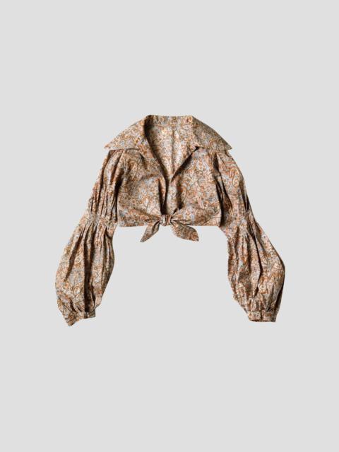 PAISLEY WRAGLE COLLAR BOLERO SHIRTS