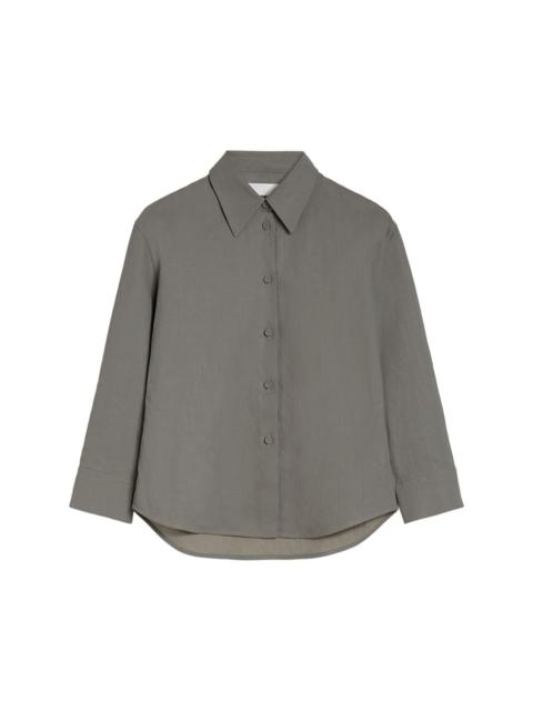 curved hem shirt