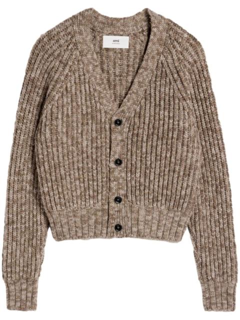 AMI Paris ribbed cardigan