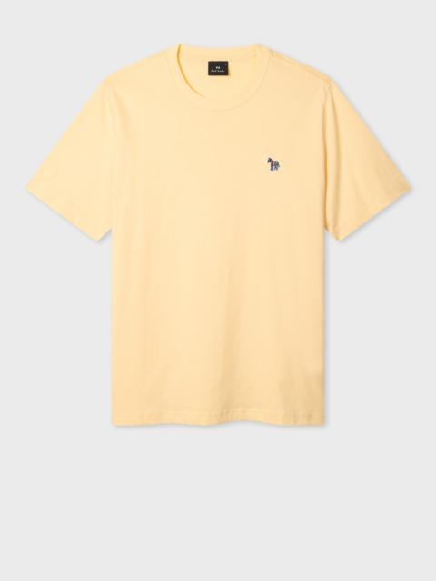 Paul Smith Pale Yellow Organic Cotton Zebra Logo T-Shirt