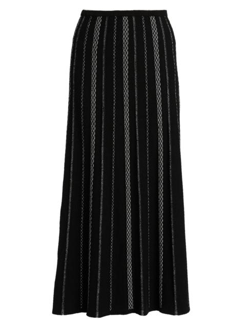 Proenza Schouler Women's Morena Textured Knit Maxi Skirt - Black White