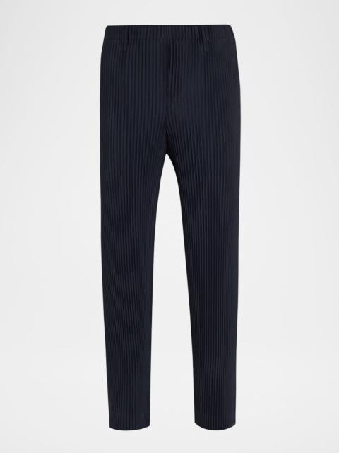 ISSEY MIYAKE Men's Pleated Polyester Pants