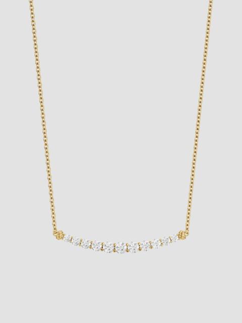 DAVID YURMAN Women's Petite Pavé Tapered Bar Necklace in 18K Yellow Gold - Diamond