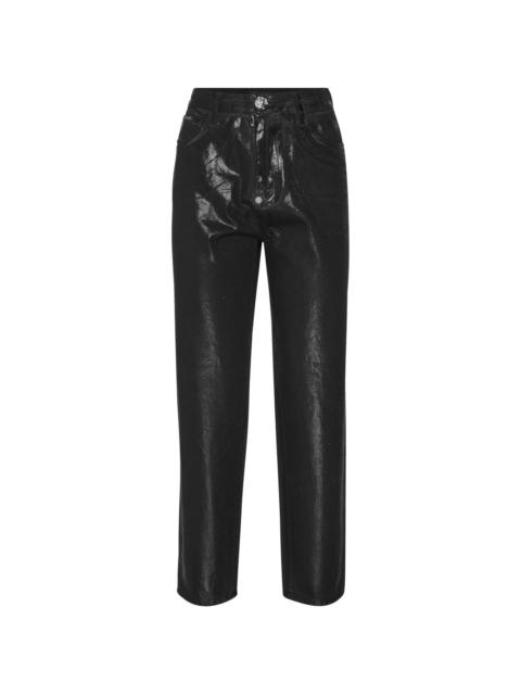 coated-finish trousers