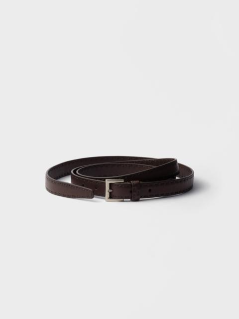 Prada Antiqued leather belt