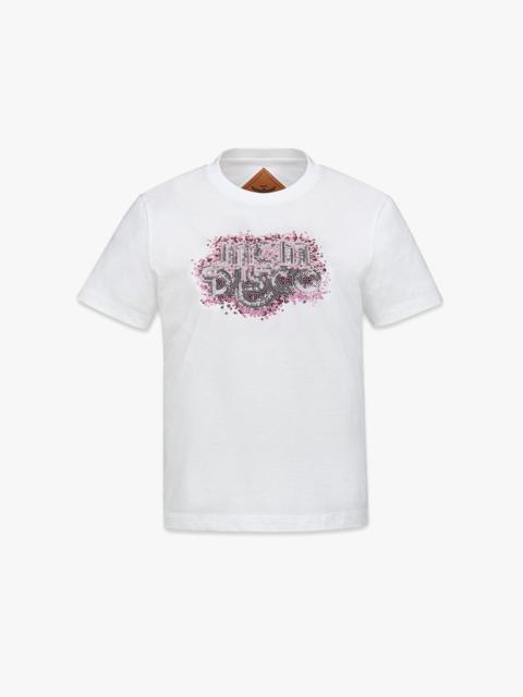 MCM Disco Sequin T-Shirt in Organic Cotton