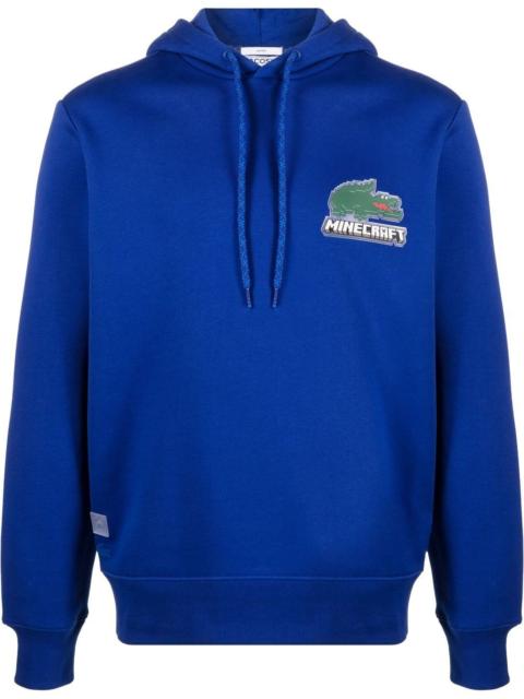 LACOSTE Minecraft logo-patch hoodie
